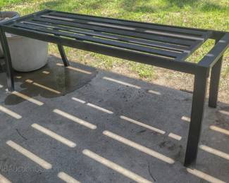 Metal bench