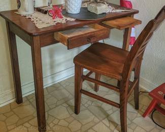 Cute little student desk and chair
