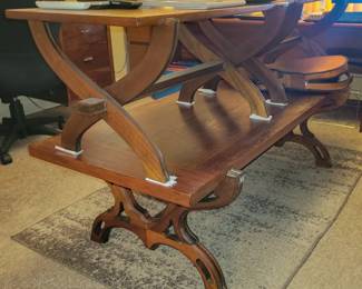 Vintage living room table set