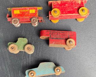 Vintage Wooden Toy Cars