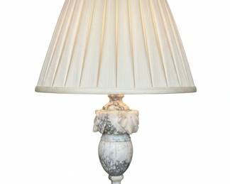Vintage Italian Alabaster Urn Table Lamp