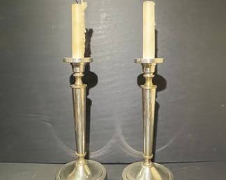Vintage Silver-Plated Candlesticks