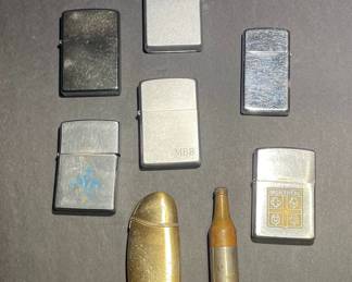 Lighter Collection, Zippos & Brass