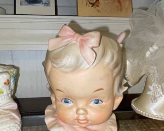 Vintage Inarco E-3156 "Cutest Baby Face" Head Vase Planter
