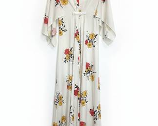 Vintage 1970s Floral Maxi Dress