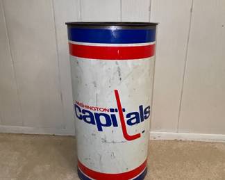 Vintage Washington Capitals Trash Can