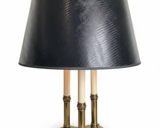 Vintage Brass Bouillotte Lamp
