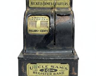 Uncle Sam's 3 Coin Register Bank by Durable Toy & Novelty Co.