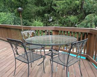 Vintage Wrought Iron Patio Set