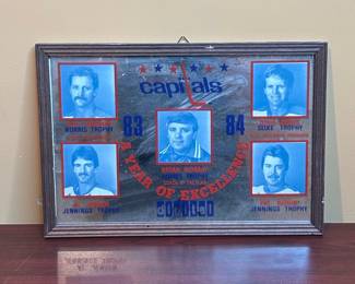 Washington Capitals 1983-1984 "A Year of Excellence" Commemorative Plaque