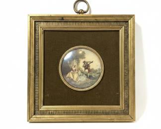 B&S Creations Miniature Painting of Courting Couple