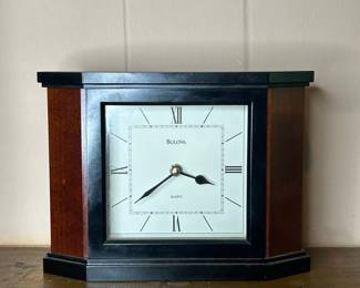 Bulova Holyoke Cherry Finish Mantel Clock