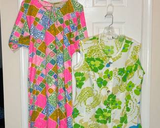 Vintage Patchwork Dress and MOD Sleeveless Blouse