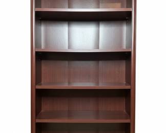 Cherry Finish 5-Shelf Bookcase (4)