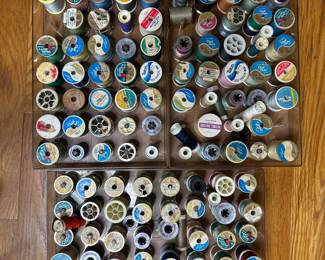 Assorted Vintage Sewing Thread Spools