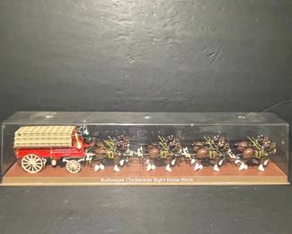 Ertl Budweiser Clydesdale Eight-Horse Hitch Model