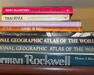 Collection of Art, Photography, and Atlas Books