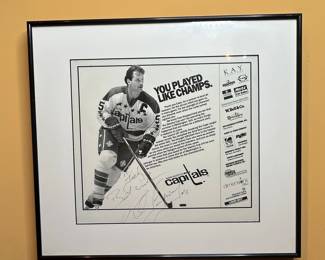 Washington Capitals "You Played Like Champs" Framed Print with Signatures