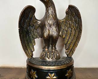 Vintage Borghese Cast Iron Eagle Bookends
