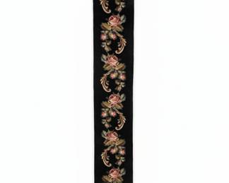 Floral Needlepoint Bell Pull