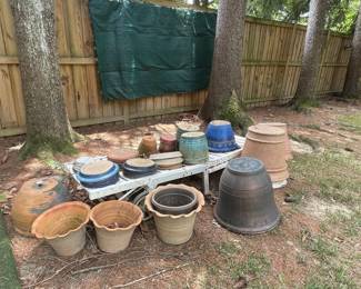 Assorted Ceramic Planters and Garden Pots