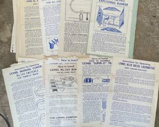 Lionel Train Instruction Manuals and Literature