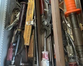 Vintage Craftsman Metal Tool Chests & Tools