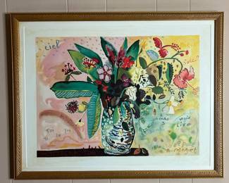 Floral Still Life by Alexandre Minguet