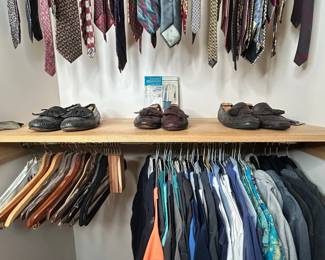 Men's Silk Neckties and Leather Loafers