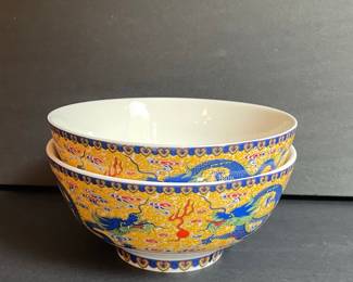 CFI Porcelain Dragon Bowls