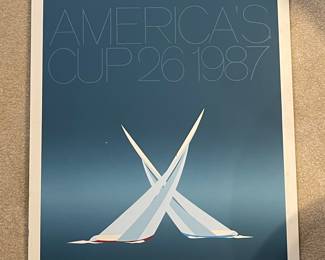 America's Cup 26 1987 Poster by Keith Reynolds