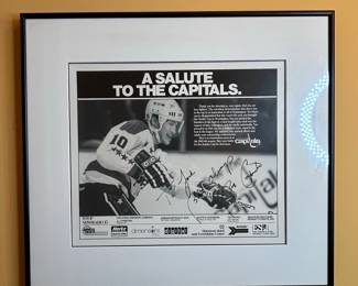 Washington Capitals "A Salute to the Capitals" Signed Print