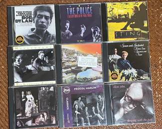 Assorted Classic Rock and Pop Music CDs