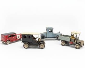 Vintage Tin Toy Cars - Including Packard 1913