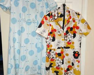 Vintage Floral Print Dresses