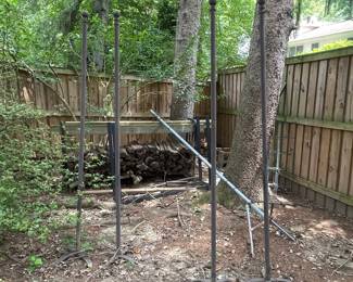 Wrought Iron Garden Stakes with Ball Finials