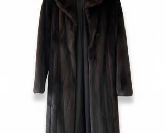 Saga Mink Fur Coat Vtg