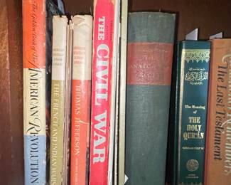 Collection of Golden Press Junior Library History Books and The Holy Quran