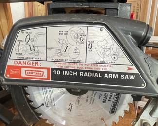 Sears Craftsman 10 Inch Radial Arm Saw
