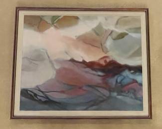 Abstract Oil Painting "As It Was Then" Signed