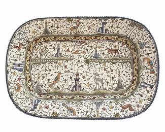 Estrela de Coimbra Majolica Platter