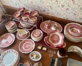 Set of Mason’s china, “Vista” pattern.
