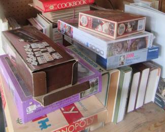 just a sample of vintage games and books and puzzles.