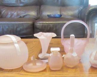 Beautiful pink collectible glass.