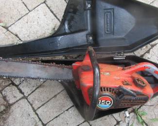 Chain saw and case