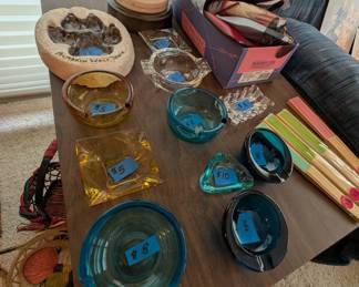 Assorted ca. 1960's Ashtrays