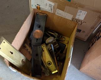 Various ca. 1900's Door Plates, Locks