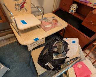 Children's table and chairs from 1960's