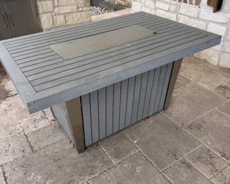 patio gas fireplace table