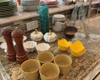 Ceramic, glass kitchenware